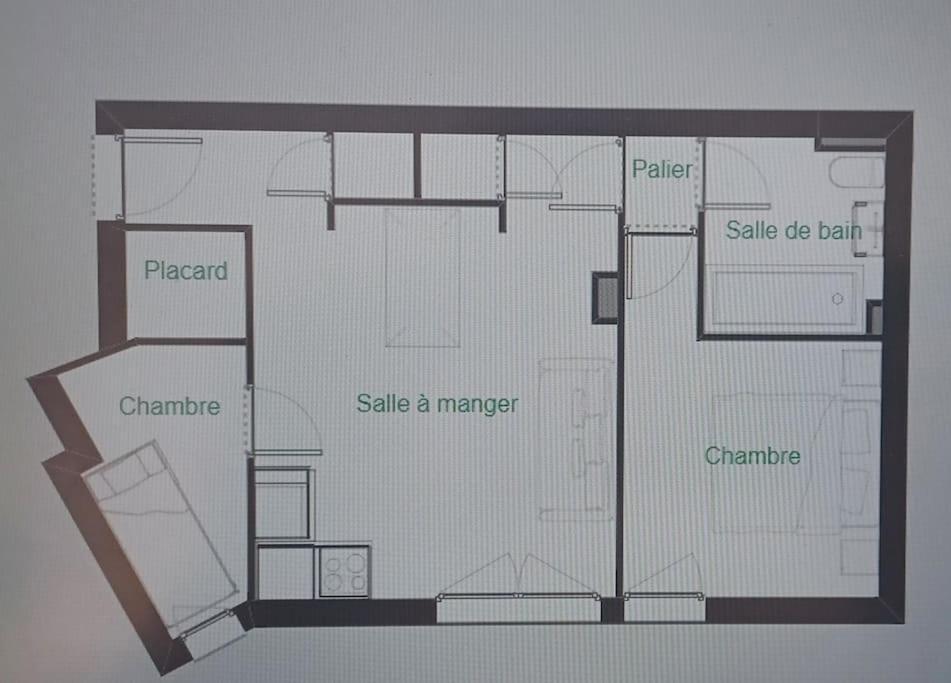 Spacieux Appartement T2 & Cabine Les Angles  Exterior photo